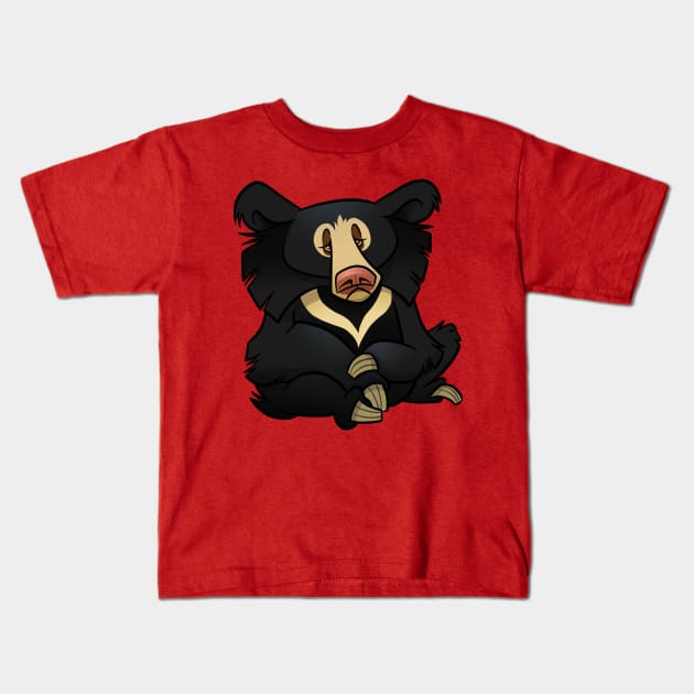 Sloth Bear Kids T-Shirt by binarygod